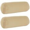 vidaXL Capa almofada 2 pcs HEERLEN Bege &Oslash; 15 x 40 cm Poli&eacute;ster