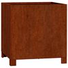 vidaXL Vaso/floreira com pernas 40x40x40 cm a&ccedil;o corten cor enferrujado
