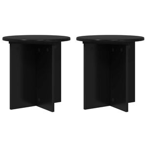 vidaXL Suporte para Plantas 2 pcs Preto 40 x 40 x 40 cm