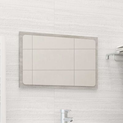 vidaXL Espelho de casa de banho 60x1,5x37 cm contrapl. cinza cimento