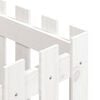 vidaXL Vaso de jardim c/ design cerca 40x40x40 cm pinho maciço branco