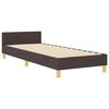 vidaXL Estrutura da Cama Castanho escuro 80 x 200 cm tecido