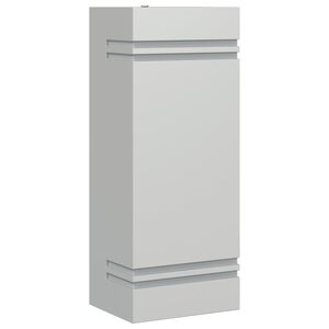 vidaXL Candeeiro de parede para exterior a&ccedil;o inoxid&aacute;vel prateado