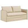 vidaXL Sof&aacute; Creme 156 x 82 x 85 cm tecido