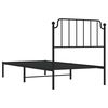 vidaXL Estrutura de cama com cabeceira 90x190 cm metal preto