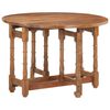 vidaXL Mesa de jantar redonda 110x76 cm madeira de mangueira maci&ccedil;a
