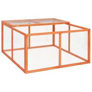 vidaXL Coelheira 124x120x60 cm madeira de abeto maci&ccedil;a