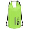 vidaXL Bolsa imperme&aacute;vel com fecho 30 L PVC verde