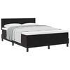 vidaXL Cama Box Spring com Colch&atilde;o Preto 160 x 200 cm tecido