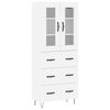 vidaXL Arm&aacute;rio alto 69,5x34x180 cm derivados de madeira branco