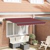 vidaXL Toldo Retr&aacute;til Borgonha 350 x 200 x 165 cm tecido