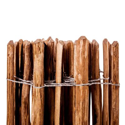 vidaXL Cerca de estacas em madeira de aveleira 120x250 cm