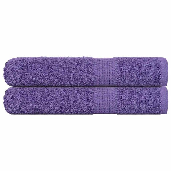 vidaXL Toalhas FROGN 2 pcs 100x200 cm 360 g/m&sup2; roxo