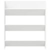 vidaXL Sapateira de parede 80x18x90 cm derivados de madeira branco