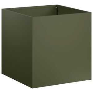 vidaXL Vaso de Jardim Verde-Azeitona 20 x 20 x 20 cm