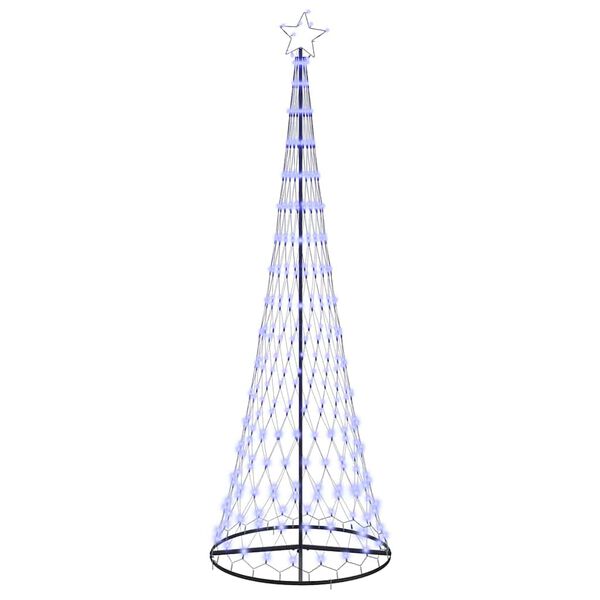 vidaXL &Aacute;rvore de Natal LED com 355 LEDs Azul 184.5 cm Metal