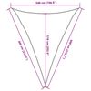 vidaXL Para-sol estilo vela triangular 160 g/m&sup2; 5x6x6 m PEAD areia