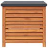 vidaXL Caixa de arruma&ccedil;&atilde;o para jardim 60x50x55 cm eucalipto maci&ccedil;a
