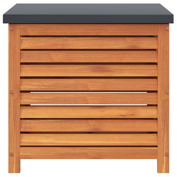 vidaXL Caixa de arruma&ccedil;&atilde;o para jardim 60x50x55 cm eucalipto maci&ccedil;a