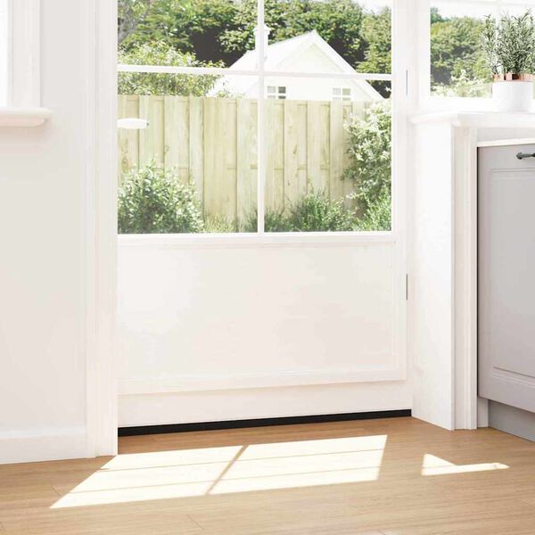 vidaXL Selos de Escovas para Porta com Parafuso 12 pcs Branco 100 cm