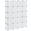 vidaXL Arm&aacute;rio pl&aacute;stico modular 14 gavetas 37x146x180,5cm branco