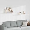 vidaXL Prateleiras de parede suspensas 2 pcs 120x23,5x3,8cm MDF branco