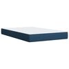 vidaXL Cama boxspring com colch&atilde;o 120x190 cm tecido azul