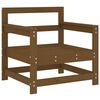vidaXL Cadeiras de jardim c/ almofad&otilde;es 2pcs pinho maci&ccedil;o castanho-mel