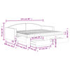 vidaXL Sof&aacute;-cama com gavet&atilde;o e gavetas 90x200 cm tecido preto