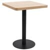 vidaXL Mesa bistr&ocirc; 60x60 cm MDF castanho-claro