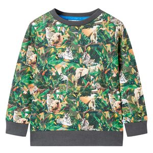 Sweatshirt para crian&ccedil;a azul-petr&oacute;leo 104