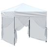 vidaXL Tenda para festas dobrável com paredes laterais 2x2 m branco