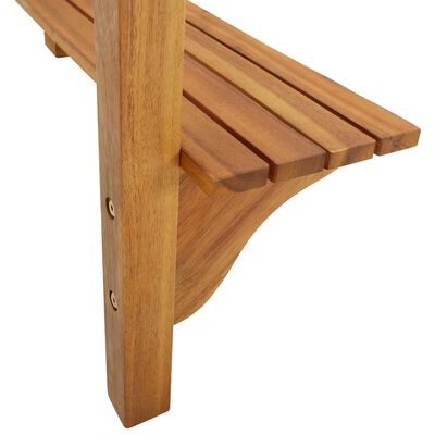 vidaXL Mesa de bar p/ varanda 90x37x122,5 cm madeira de acácia maciça