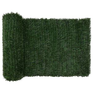 vidaXL Cerca Artificial Verde-Escuro 1 x 3 m PVC e A&ccedil;o