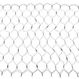 vidaXL Rede de LED Verde Escuro