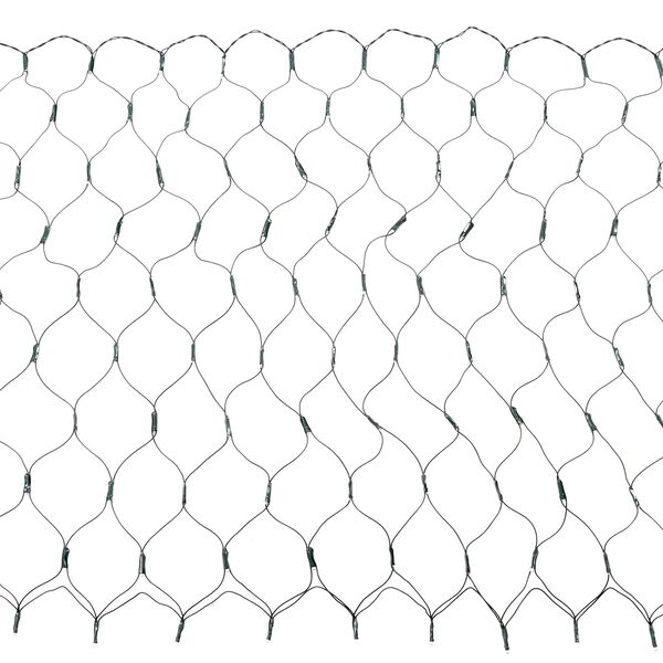 vidaXL Rede de LED Verde Escuro