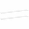 vidaXL Prateleiras de parede 2 pcs 100x9x3 cm branco brilhante