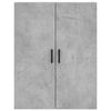 vidaXL Arm&aacute;rio alto 69,5x34x180 cm derivados de madeira cinza cimento