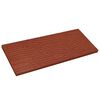 vidaXL Pedra Passo 6 pcs Vermelho 60,5 x 25 x 2 cm Borracha