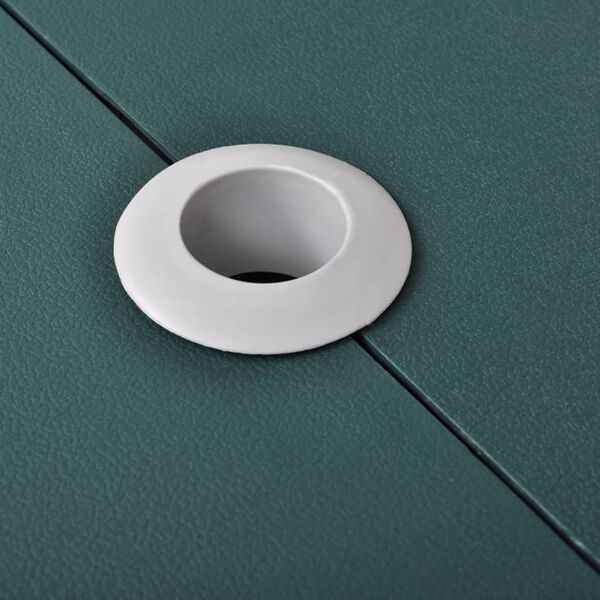 vidaXL Conjunto mesa campismo c/ 4 bancos alum&iacute;nio extra verde-claro