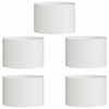 vidaXL Anel de Vaso 5 pcs Branco 30 x 30 x 20 cm A&ccedil;o laminado a frio