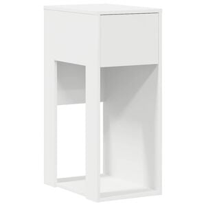 vidaXL Suporte torre de computador com gaveta 30x44x74 cm branco