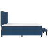 vidaXL Cama Box com colch&atilde;o com cabeceira Azul 200 x 200 cm tecido
