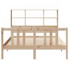vidaXL Cama com estante sem colch&atilde;o 120x200 cm pinho maci&ccedil;o