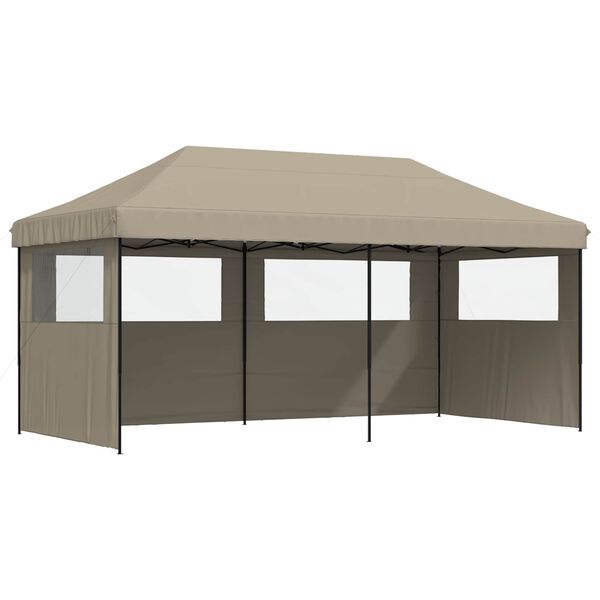 vidaXL Tenda de Festa Cinzento-acastanhado 292 x 580 x 315 cm