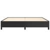 vidaXL Estrutura de cama 200x200 cm couro artificial preto