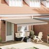 vidaXL Toldo Retr&aacute;til Manual Bege 400 &times; 300 cm Poli&eacute;ster e A&ccedil;o