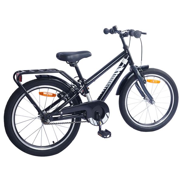 vidaXL Bicicleta Infantil 20 Polegadas para 6-11 Anos Preto