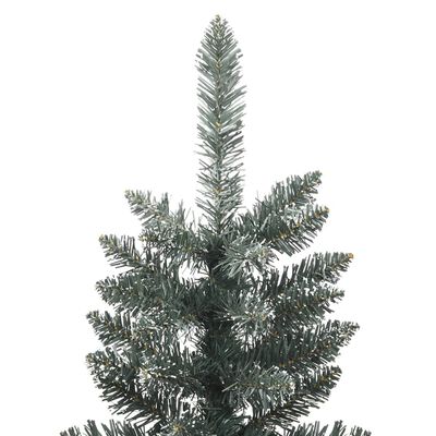 vidaXL Árvore de Natal artificial fina com suporte 180 cm PVC verde