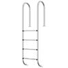 vidaXL Escada de piscina 54x38x184,5 cm 304 a&ccedil;o inoxid&aacute;vel